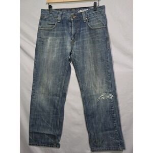 Levi's SilverTab Loose Jeans Mens 31x30 Blue Distressed Y2K 90s Denim Grunge Y2K
